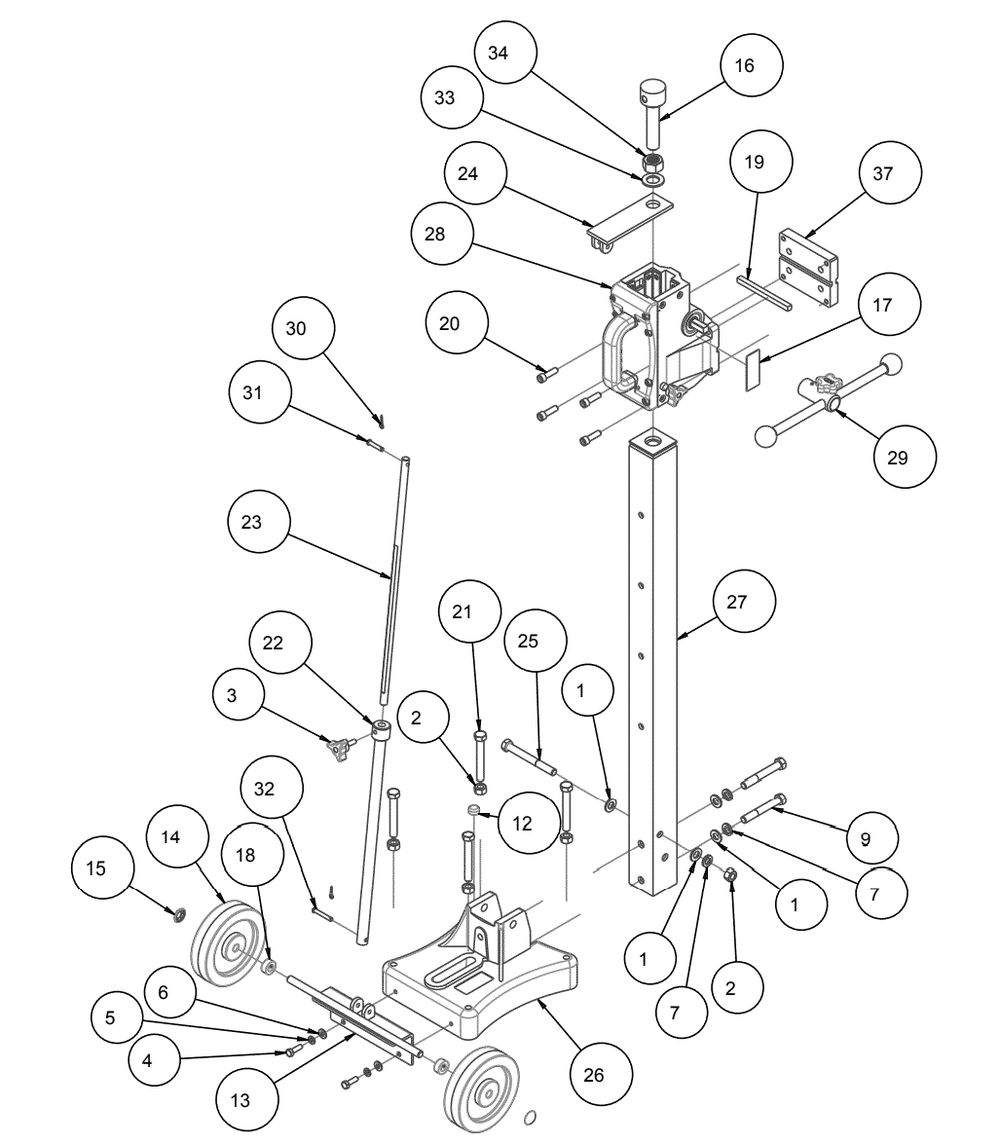 Section 08 Diagram and Parts List for 158425  MK Diamond Drill
